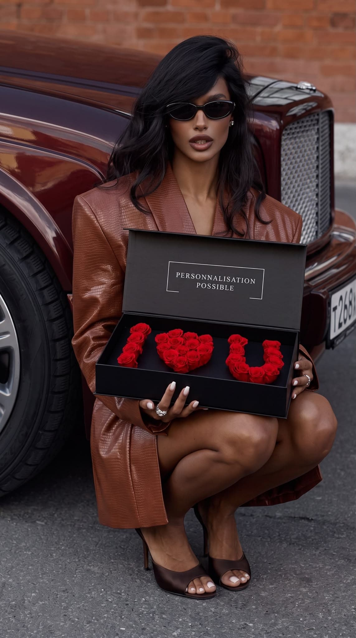 COFFRET DE ROSES ROUGES I ♥ U — photo 2