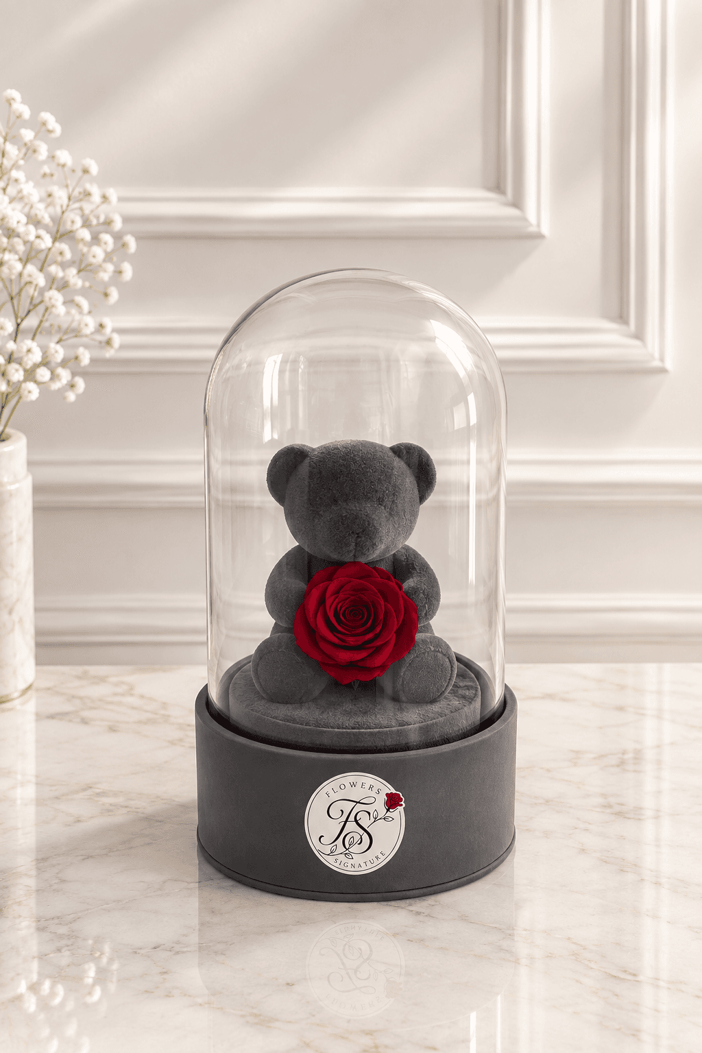 MILO - OURSON MUSICAL SOUS CLOCHE